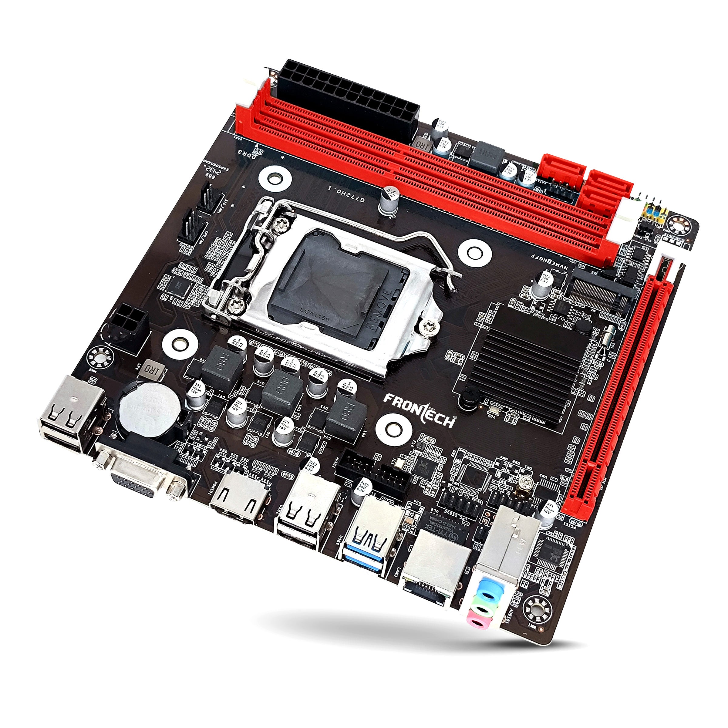 Frontech ProSeries H81 ATX Motherboard - Support Intel | AMD Processor,DDR4 | DDR5,PCIe Slots,LAN, Multiple USB Ports, HDMI | DisplayPort outputs Frontech ProSeries H81 ATX Motherboard - Support Intel | AMD Processor,DDR4 | DDR5,PCIe Slots,LAN, Multiple USB Ports, HDMI | DisplayPort outputs